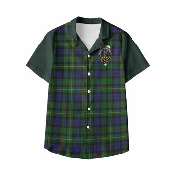 Rollo Tartan Accent Kid Hawaiian Shirt with Family Crest