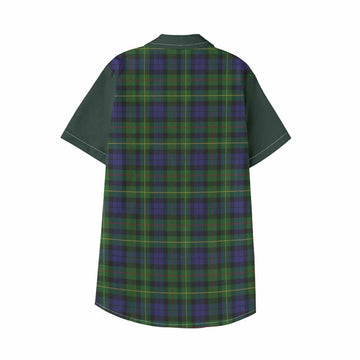 Rollo Tartan Accent Kid Hawaiian Shirt with Family Crest