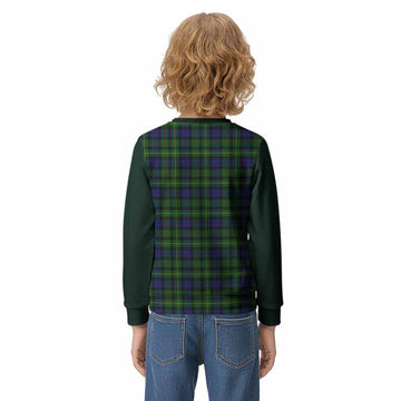 Rollo Tartan Accent Kid Knitted Sweatshirt with Family Crest