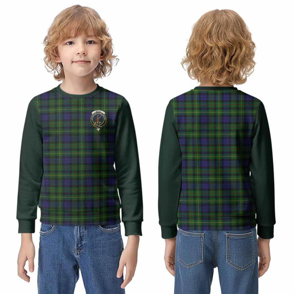 Rollo Tartan Accent Kid Knitted Sweatshirt with Family Crest