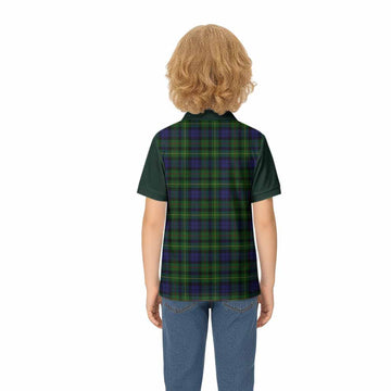 Rollo Tartan Accent Kid Polo Shirt with Family Crest