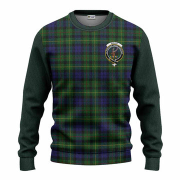 Rollo Tartan Accent Knitted Sweater with Family Crest