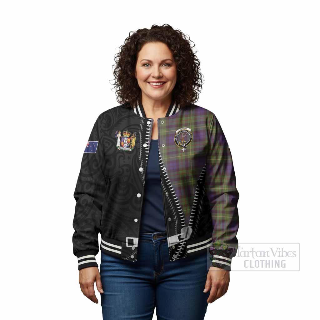 Rollo Tartan Baseball Jacket New Zealand Pattern Unique Zipper Stylized