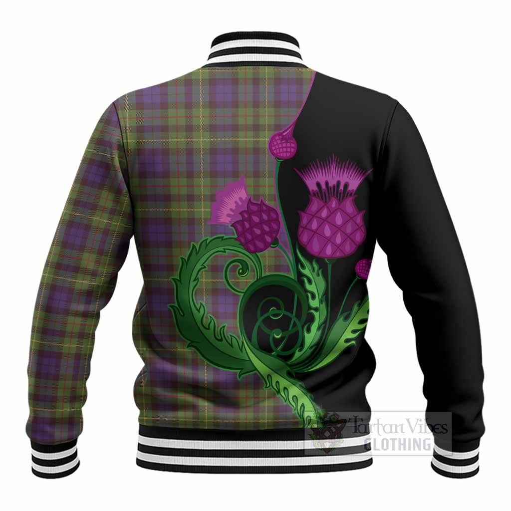 Rollo Tartan Baseball Jacket Traditional Scottish Thistle