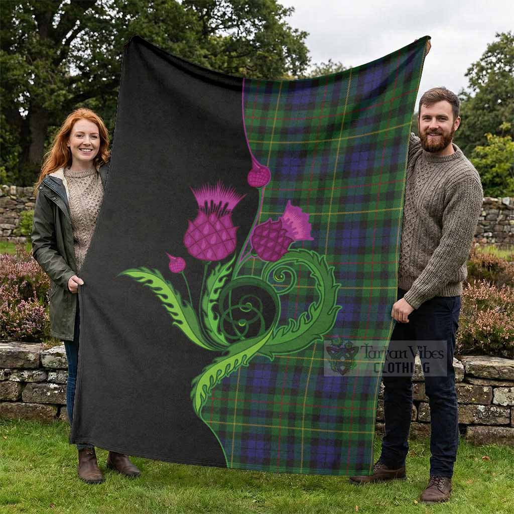 Rollo Tartan Blanket Traditional Scottish Thistle - Tartan Vibes Clothing