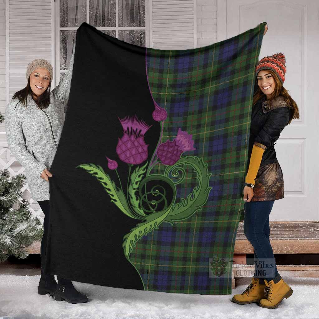 Rollo Tartan Blanket Traditional Scottish Thistle - Tartan Vibes Clothing