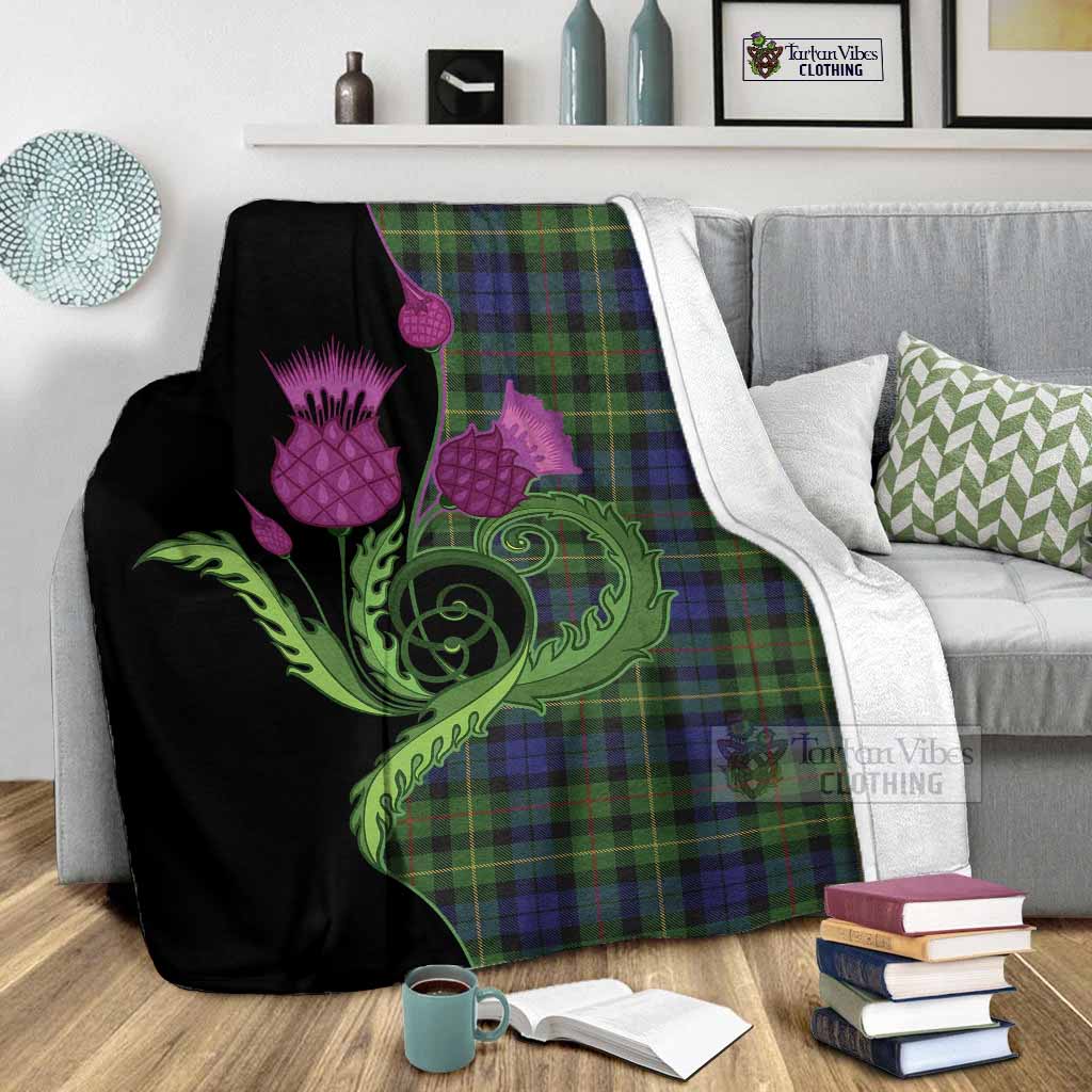 Rollo Tartan Blanket Traditional Scottish Thistle - Tartan Vibes Clothing