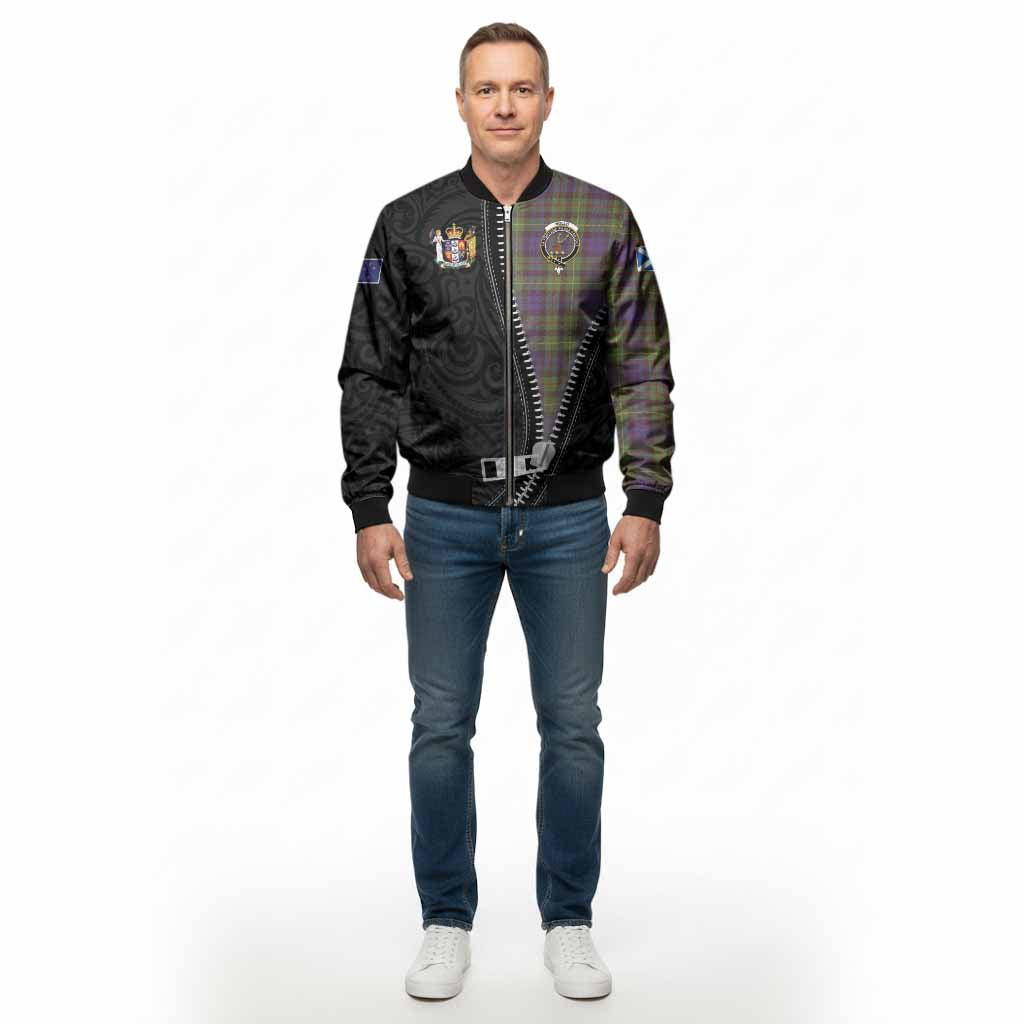 Rollo Tartan Bomber Jacket New Zealand Pattern Unique Zipper Stylized