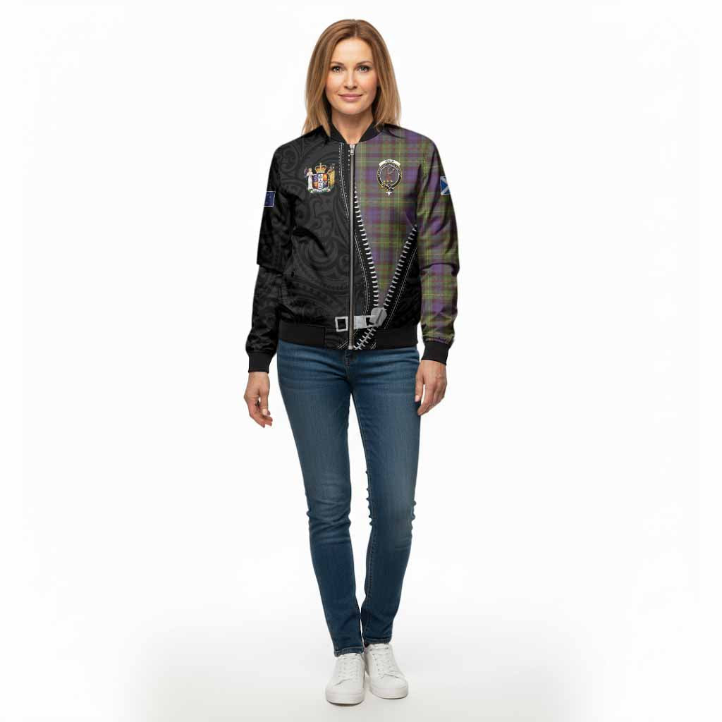 Rollo Tartan Bomber Jacket New Zealand Pattern Unique Zipper Stylized