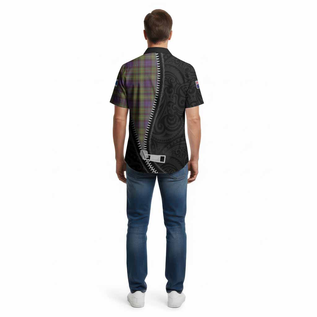 Rollo Tartan Cotton Hawaiian Shirt New Zealand Pattern Unique Zipper Stylized