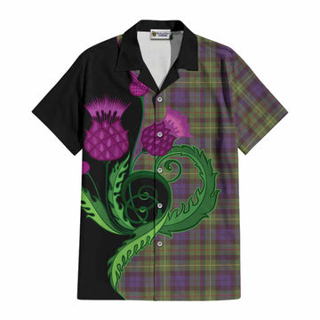 Rollo Tartan Cotton Hawaiian Shirt Traditional Scottish Thistle