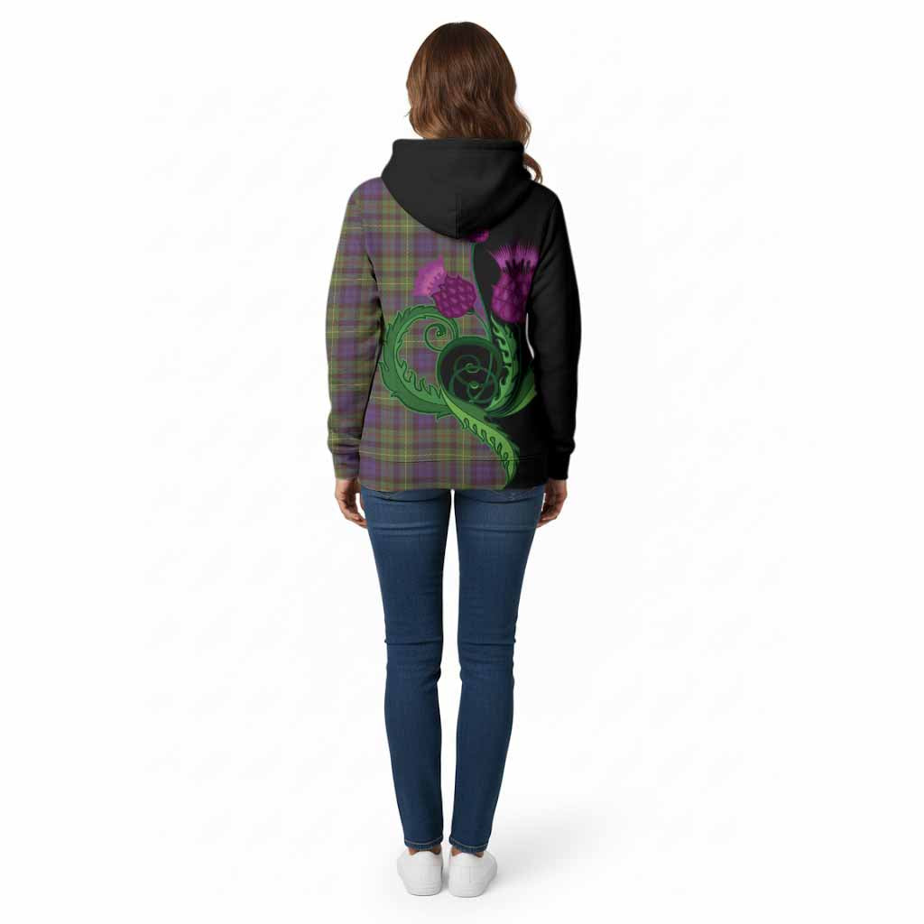 Rollo Tartan Cotton Hoodie Traditional Scottish Thistle