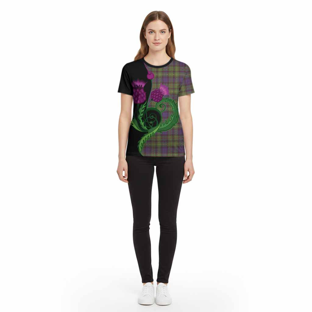 Rollo Tartan Cotton T-shirt Traditional Scottish Thistle