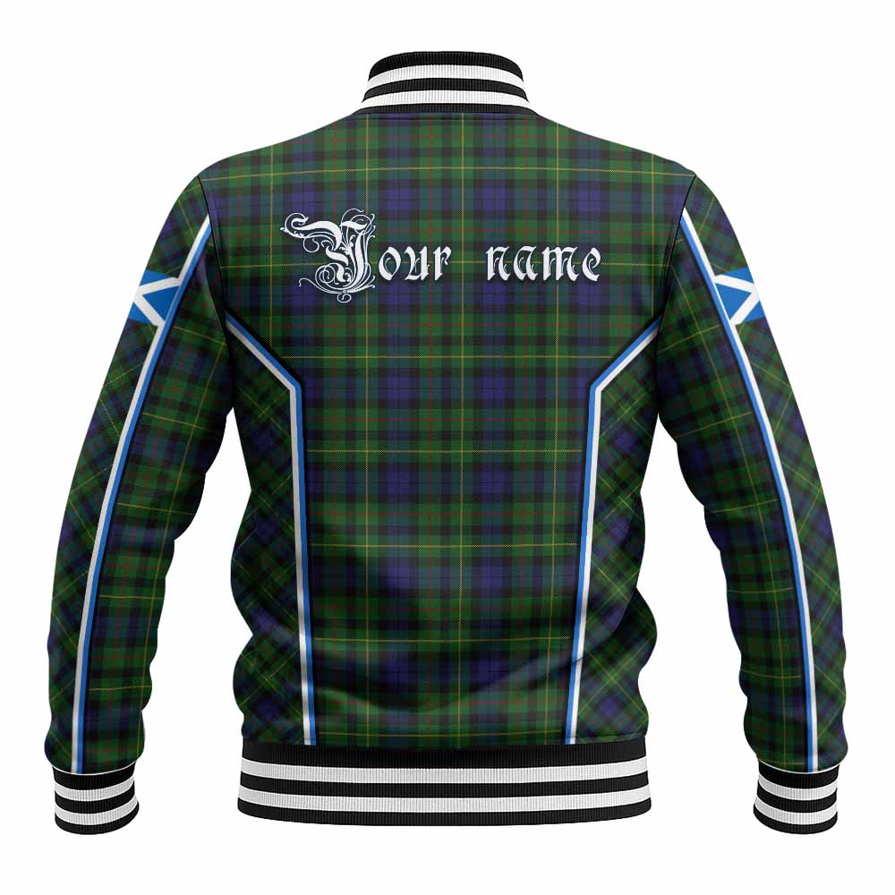 Rollo Tartan Crest Baseball Jacket Scotland Coat of Arm Flag Style - Tartan Vibes Clothing