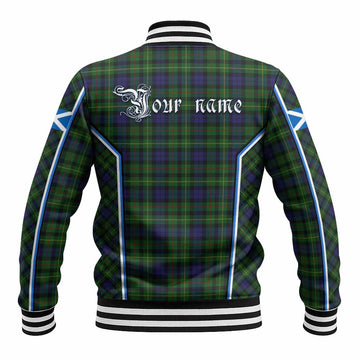 Rollo Tartan Crest Baseball Jacket Scotland Coat of Arm Flag Style