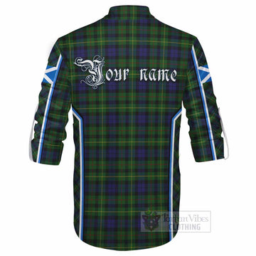 Rollo Tartan Crest Ghillie Kilt Shirt Scotland Coat of Arm Flag Style