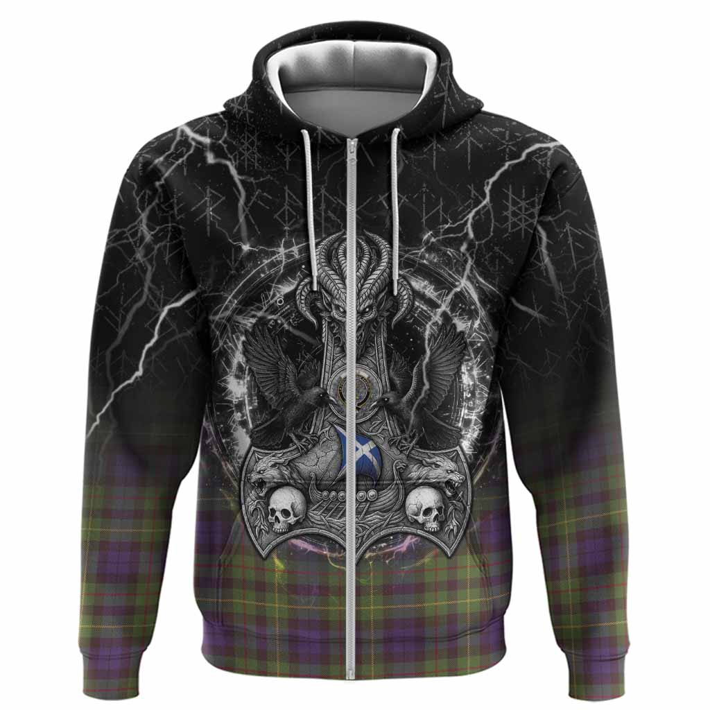Rollo Tartan Crest Hoodie Celtic Odin's Raven Legacy