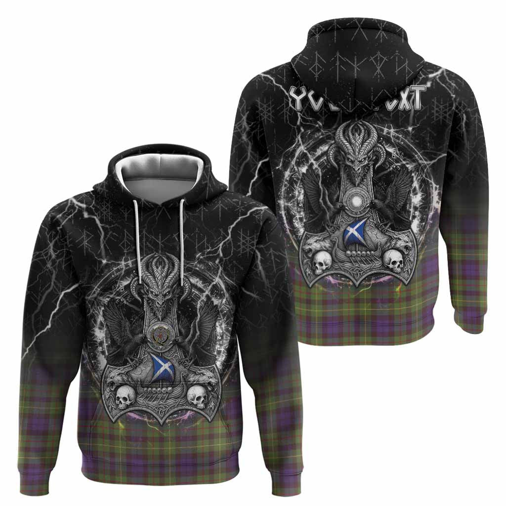 Rollo Tartan Crest Hoodie Celtic Odin's Raven Legacy