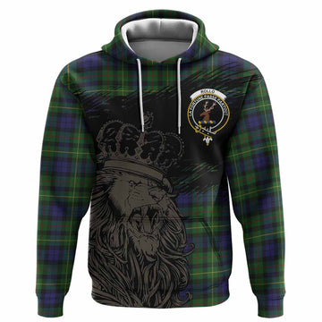 Rollo Tartan Crest Hoodie Crowned Lion Heritage Style