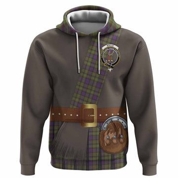 Rollo Tartan Crest Hoodie Kilt Costume Style