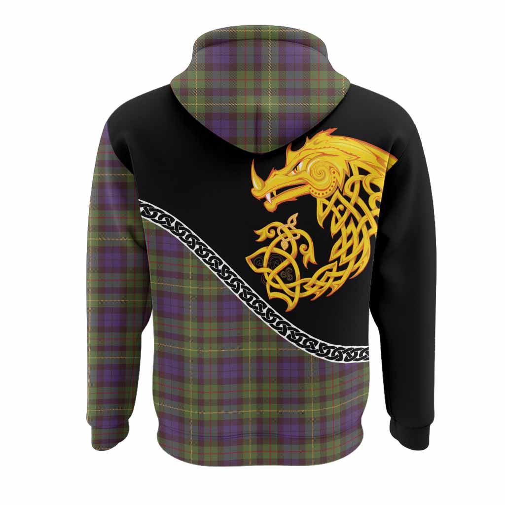 Rollo Tartan Crest Hoodie Legendary Dragon Knot Half Style