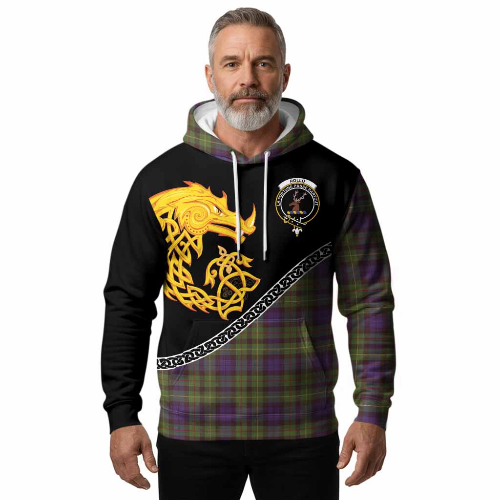 Rollo Tartan Crest Hoodie Legendary Dragon Knot Half Style