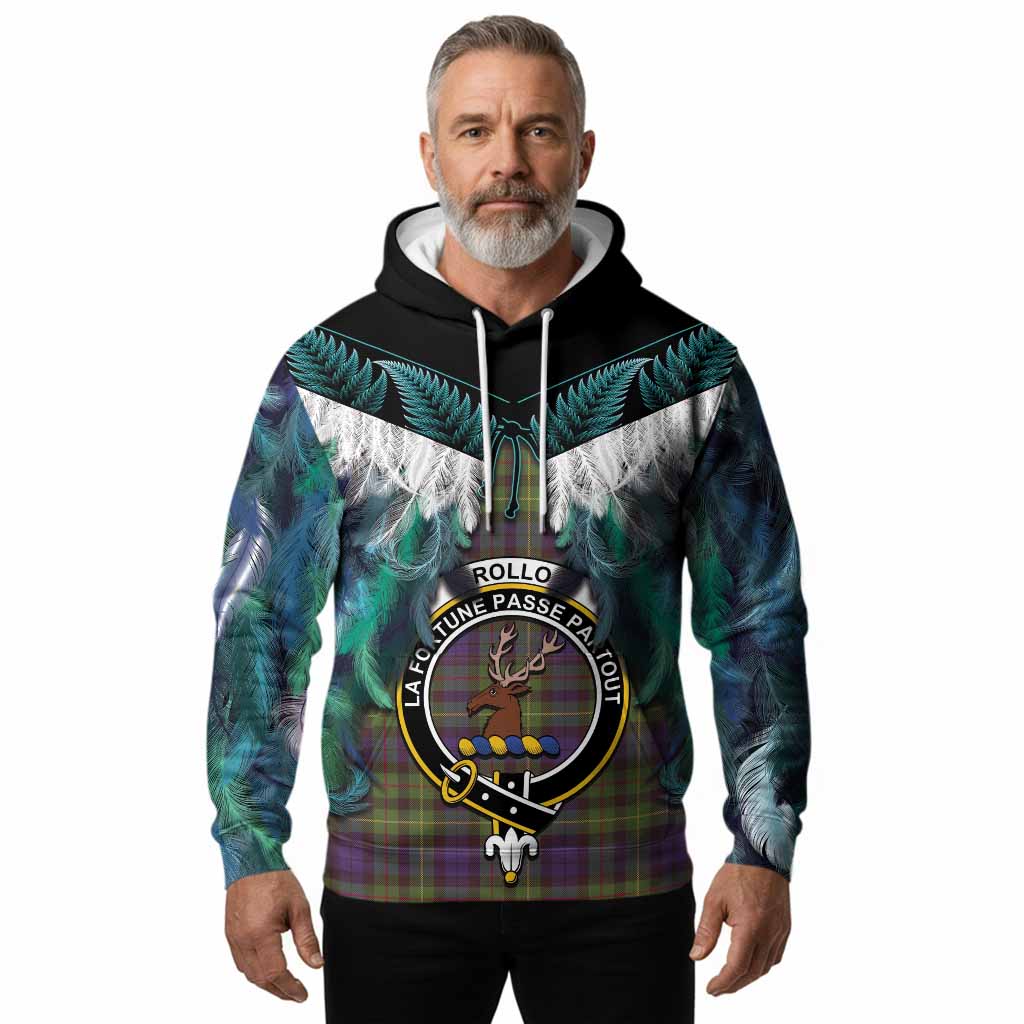 Rollo Tartan Crest Hoodie New Zealand Maori Korowai Cloak