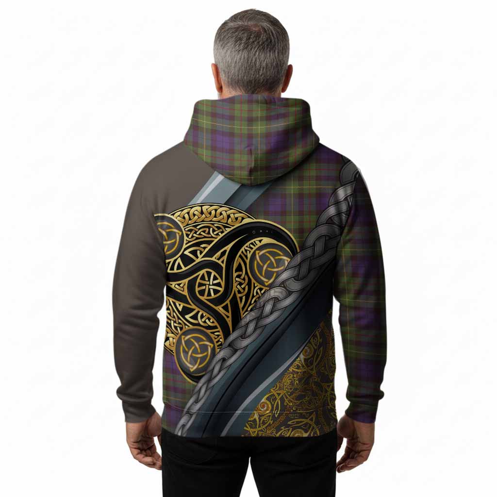 Rollo Tartan Crest Hoodie Scottish Triskele Celtic