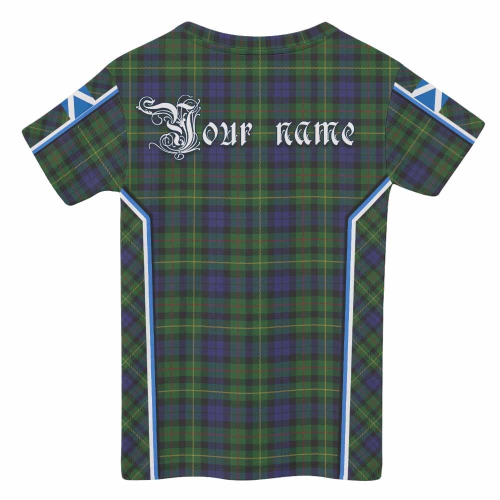 Rollo Tartan Crest Kid T-shirt Scotland Coat of Arm Flag Style - Tartan Vibes Clothing