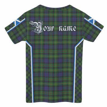 Rollo Tartan Crest Kid T-shirt Scotland Coat of Arm Flag Style - Tartan Vibes Clothing