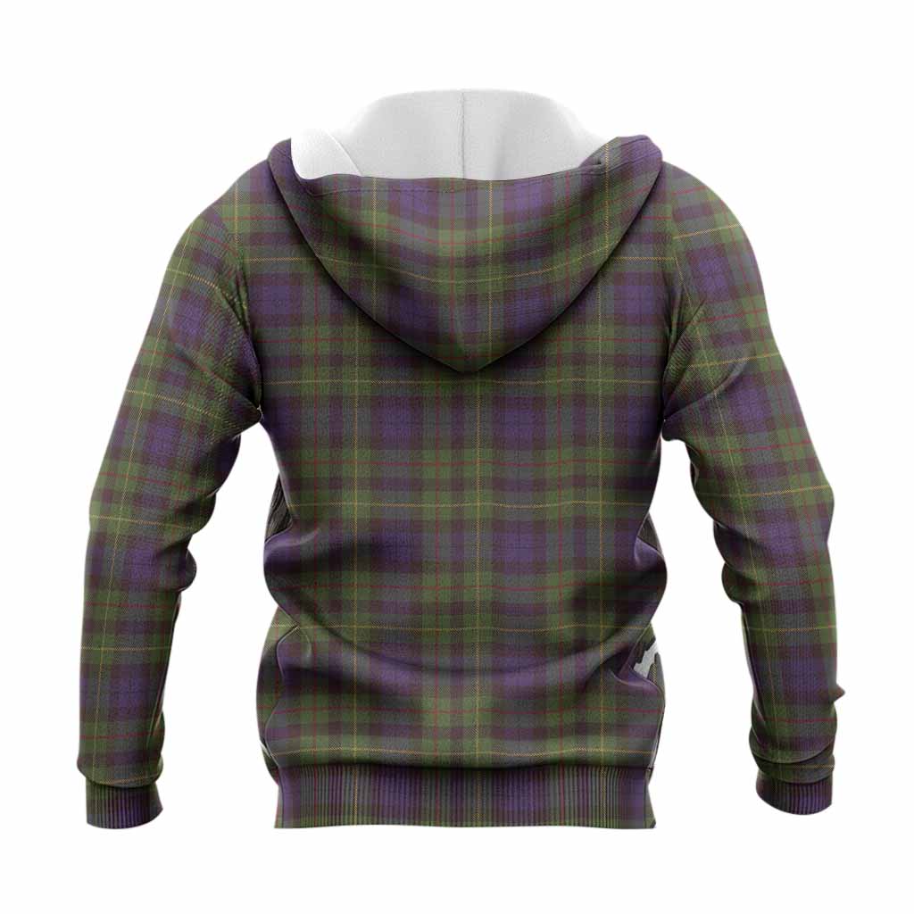 Rollo Tartan Crest Knitted Hoodie Ferocious Lion Style