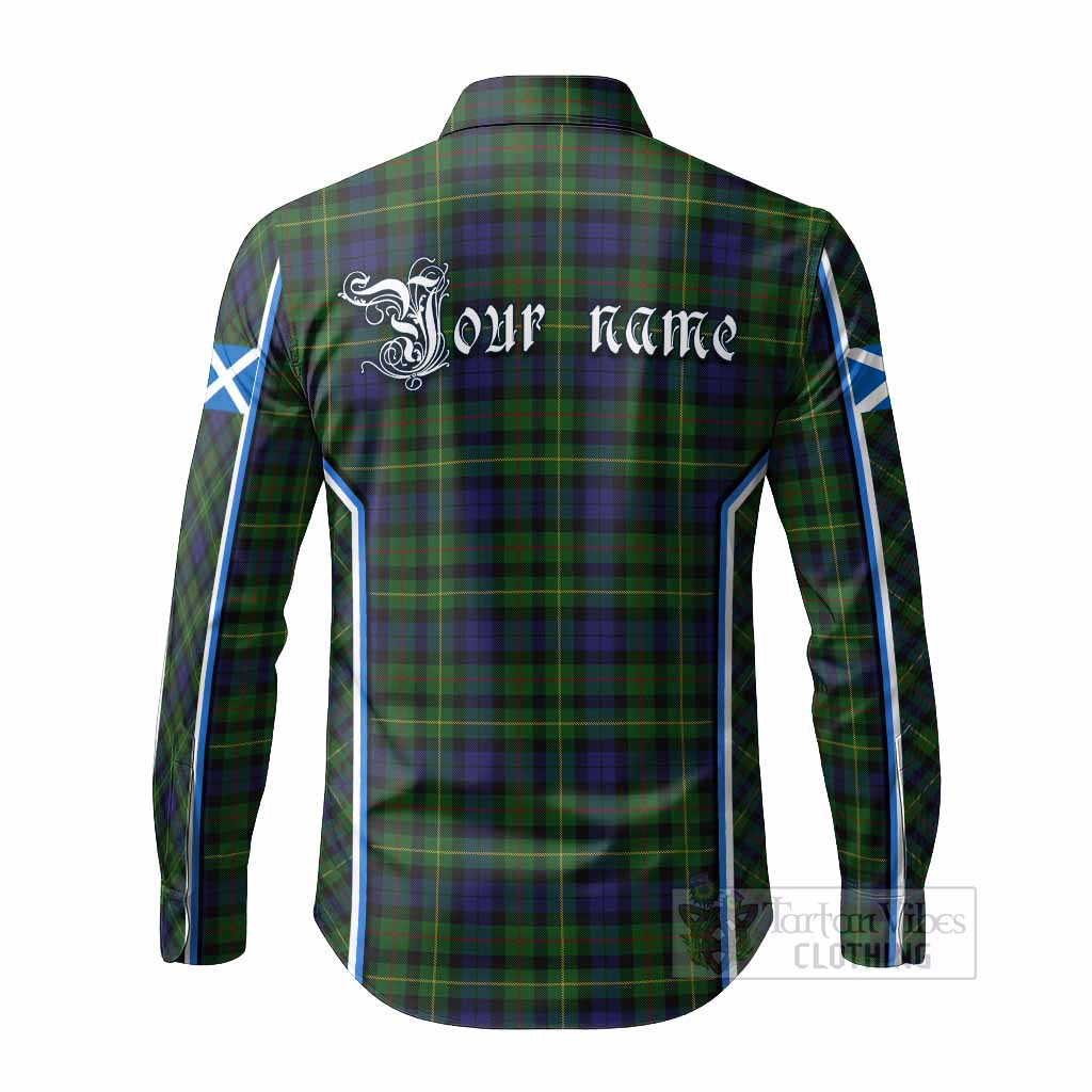 Rollo Tartan Crest Long Sleeve Button Shirts Scotland Coat of Arm Flag Style - Tartan Vibes Clothing
