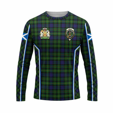 Rollo Tartan Crest Long Sleeve T-Shirt Scotland Coat of Arm Flag Style - Tartan Vibes Clothing