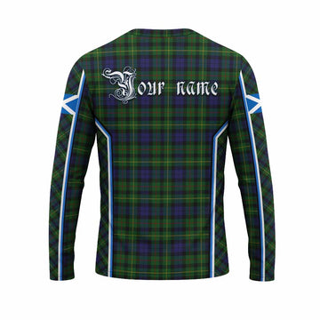 Rollo Tartan Crest Long Sleeve T-Shirt Scotland Coat of Arm Flag Style - Tartan Vibes Clothing