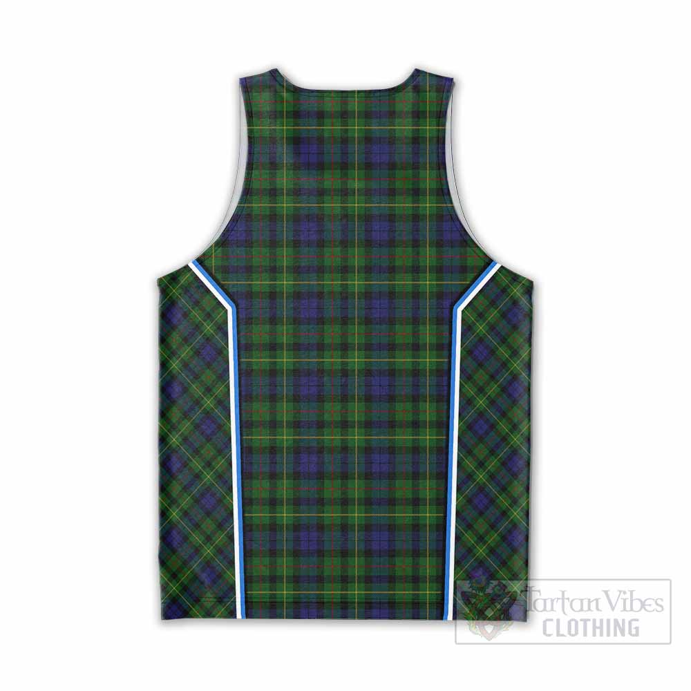 Rollo Tartan Crest Men Tank Top Scotland Coat of Arm Flag Style - Tartan Vibes Clothing