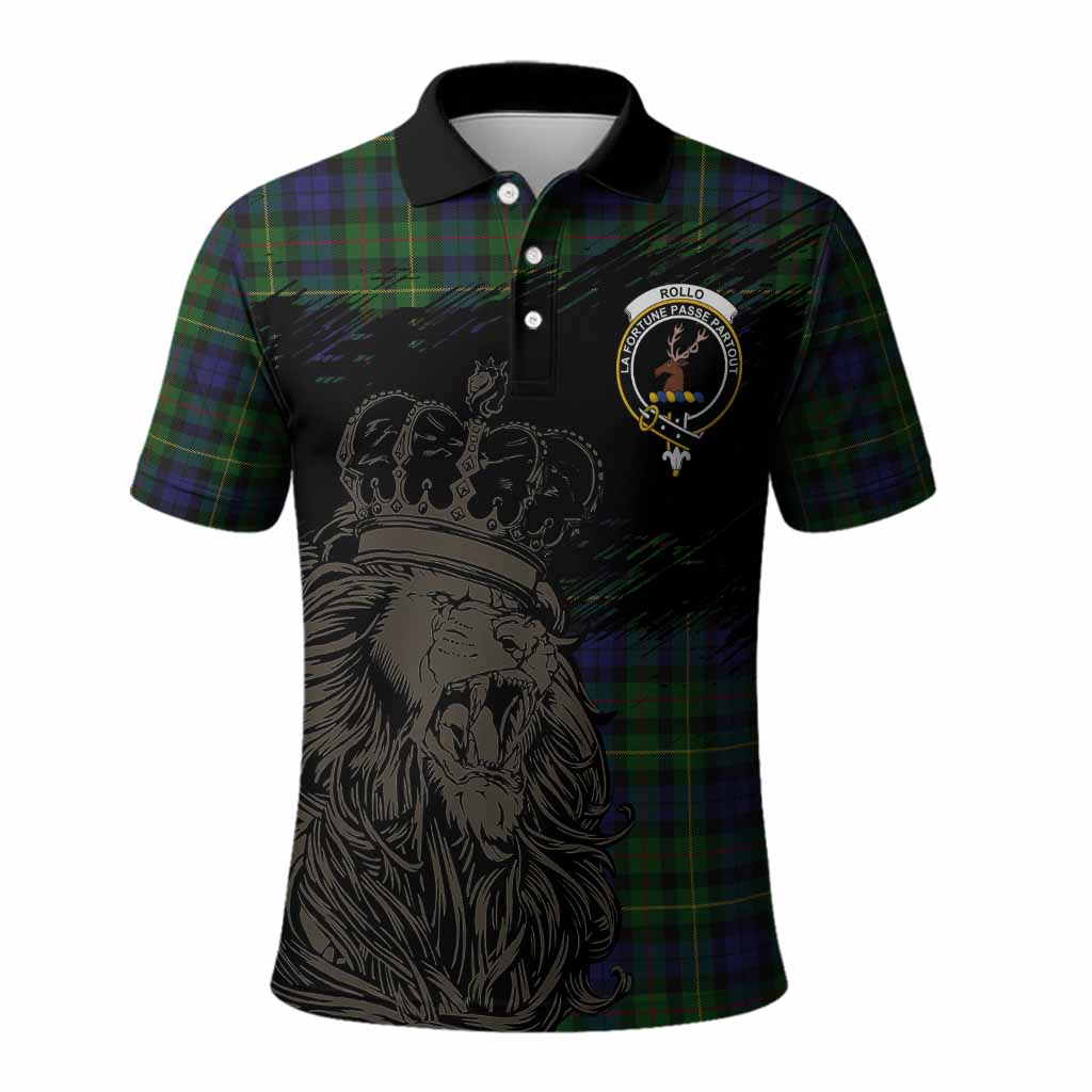 Rollo Tartan Crest Polo Shirt Crowned Lion Heritage Style