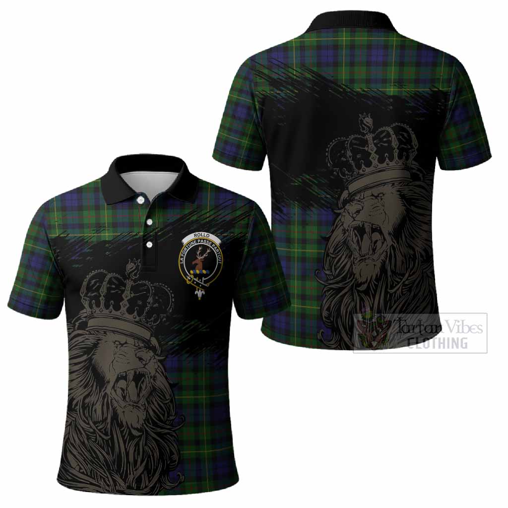 Rollo Tartan Crest Polo Shirt Crowned Lion Heritage Style