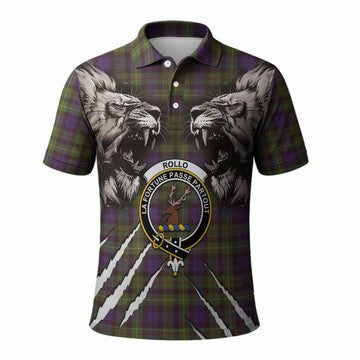Rollo Tartan Crest Polo Shirt Ferocious Lion Style