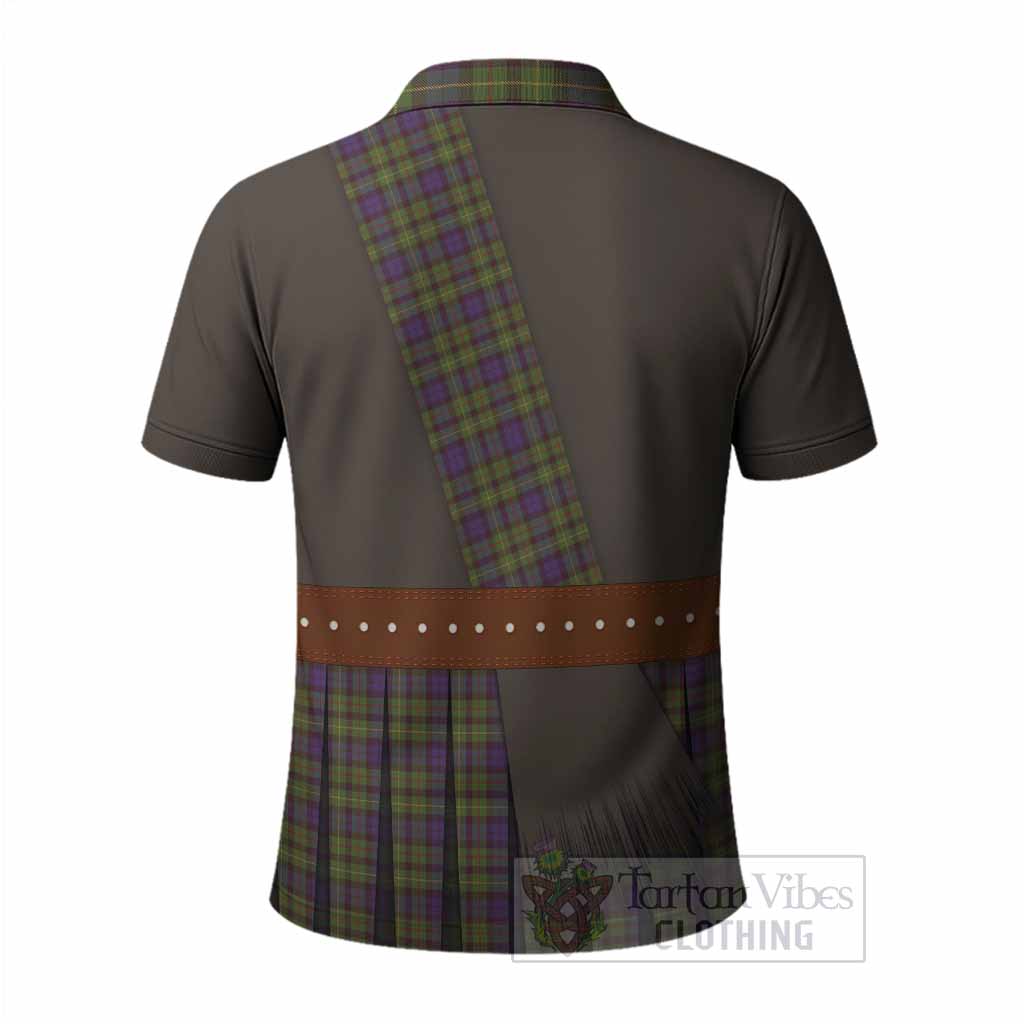 Rollo Tartan Crest Polo Shirt Kilt Costume Style