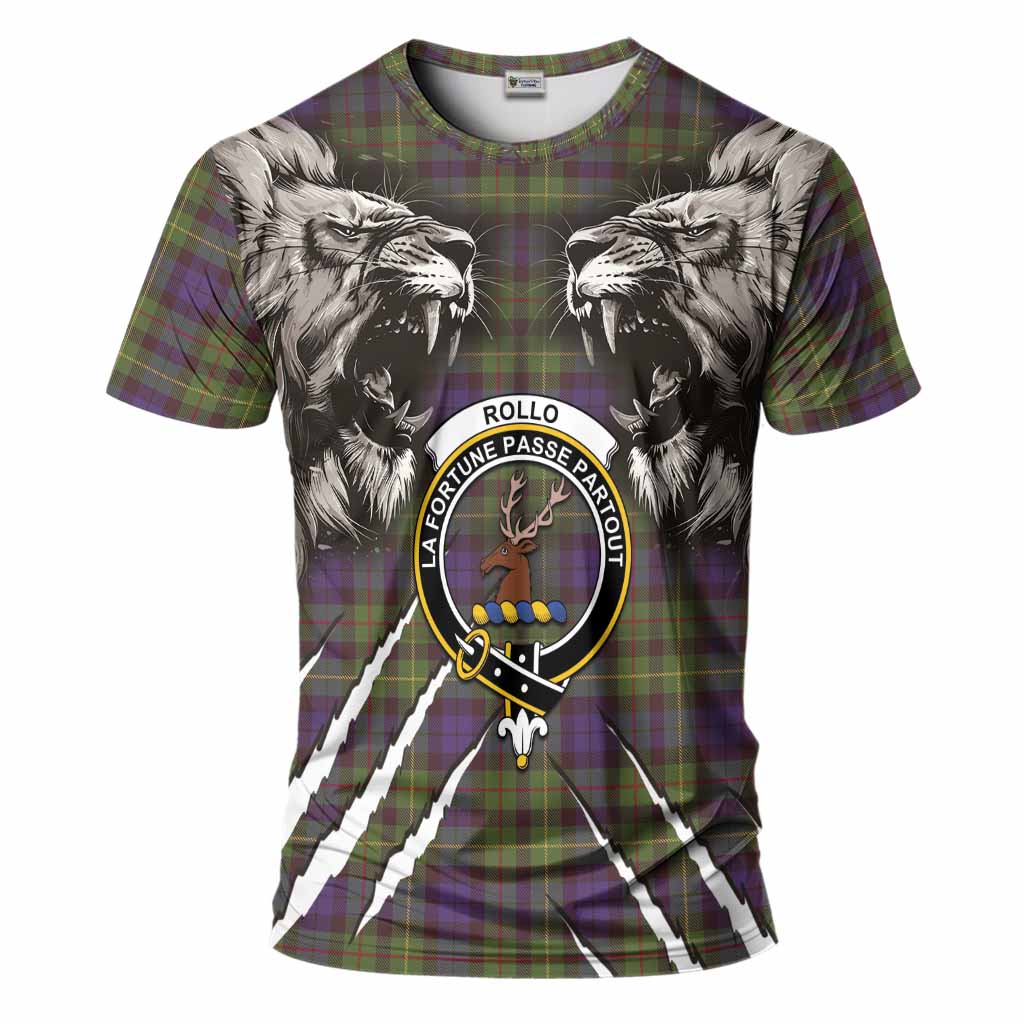 Rollo Tartan Crest T-Shirt Ferocious Lion Style