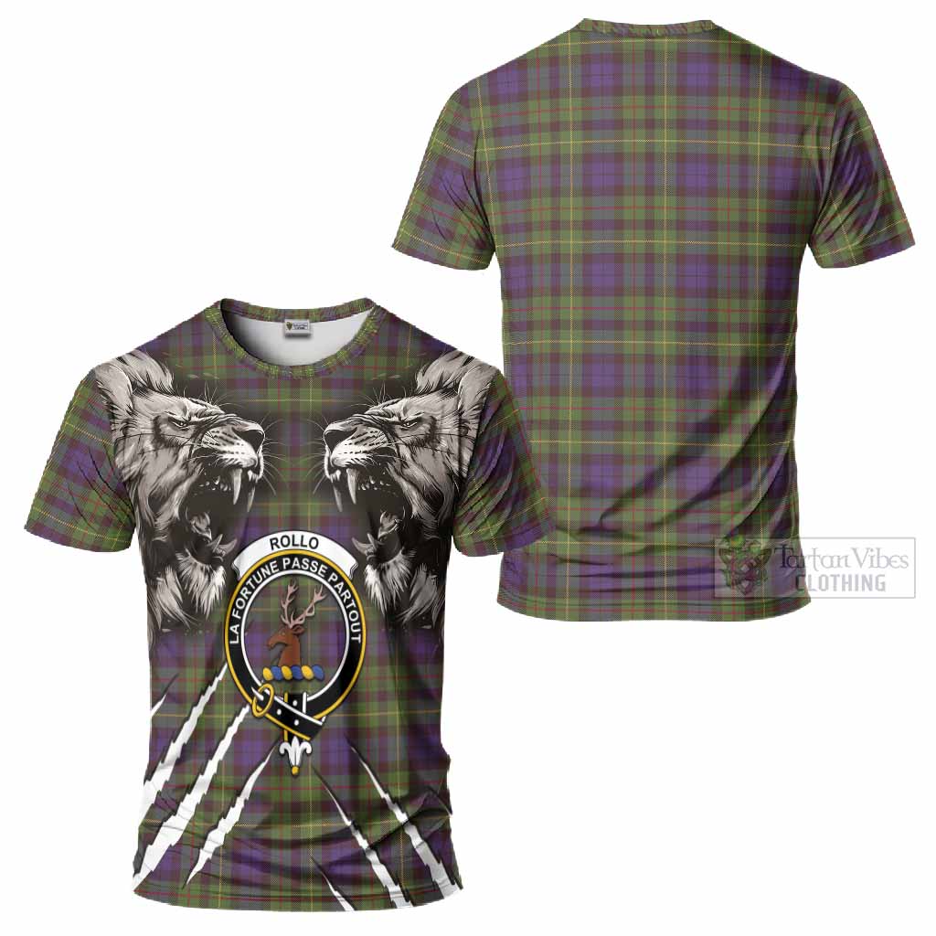 Rollo Tartan Crest T-Shirt Ferocious Lion Style