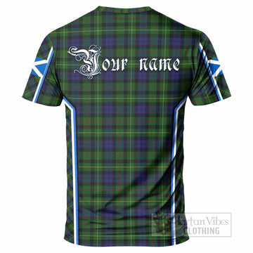 Rollo Tartan Crest T-shirt Scotland Coat of Arm Flag Style - Tartan Vibes Clothing