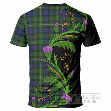 Rollo Tartan Crest T-Shirt Scottish Thistle Pride Heritage Art