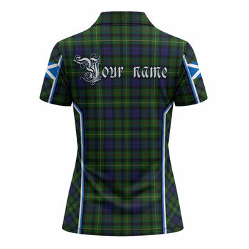 Rollo Tartan Crest Women's Polo Shirt Scotland Coat of Arm Flag Style