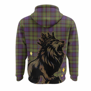 Rollo Tartan Family Crest Hoodie Crowned Lion Roaring