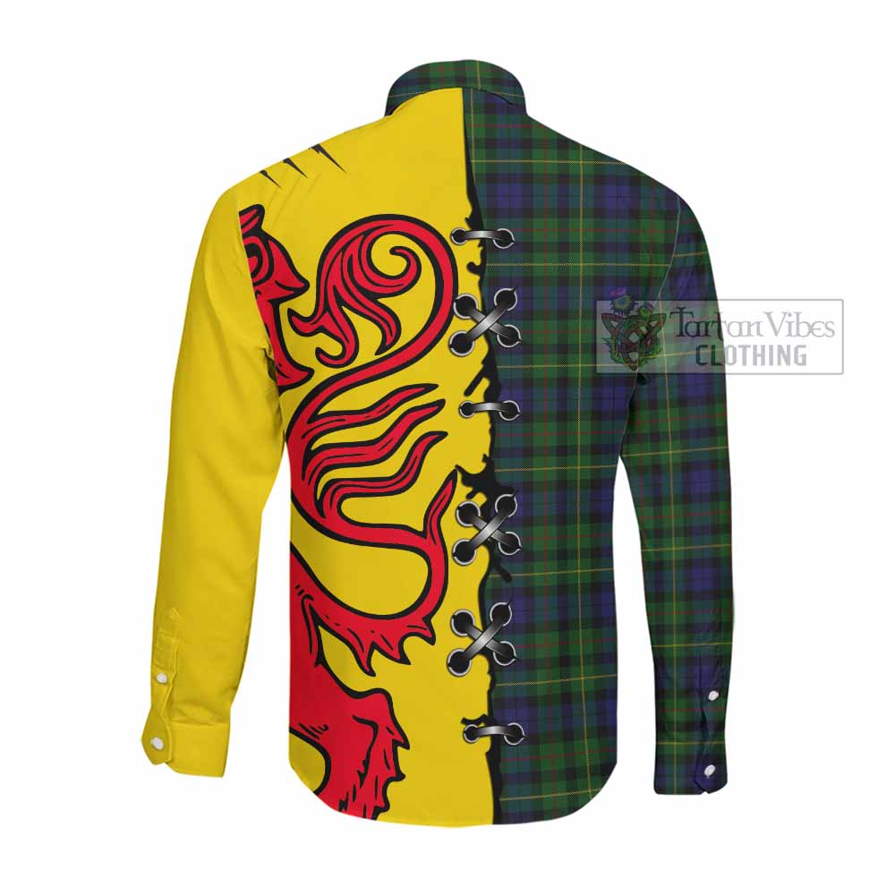 Rollo Tartan Family Crest Long Sleeve Button Shirts Lion Rampant Honor - Tartan Vibes Clothing