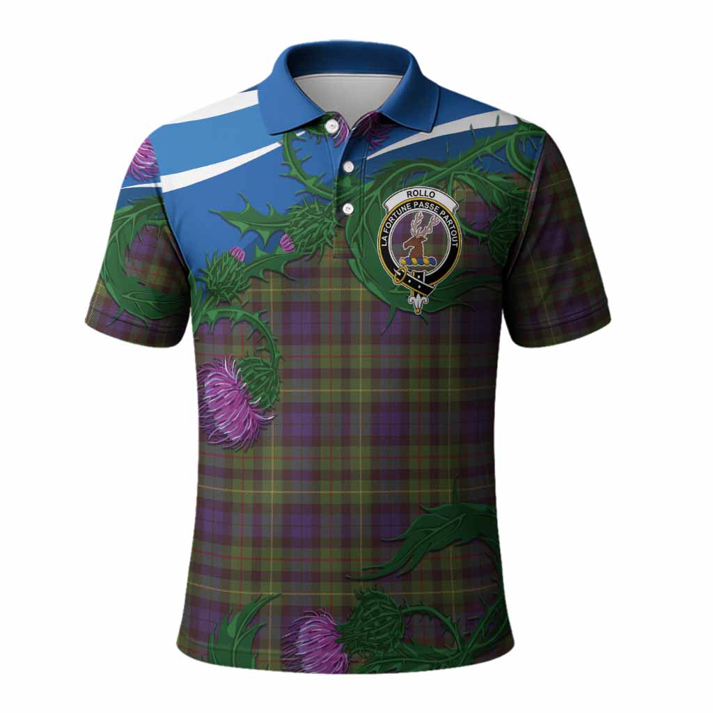 Rollo Tartan Family Crest Polo Shirt Thistle in Minimalism