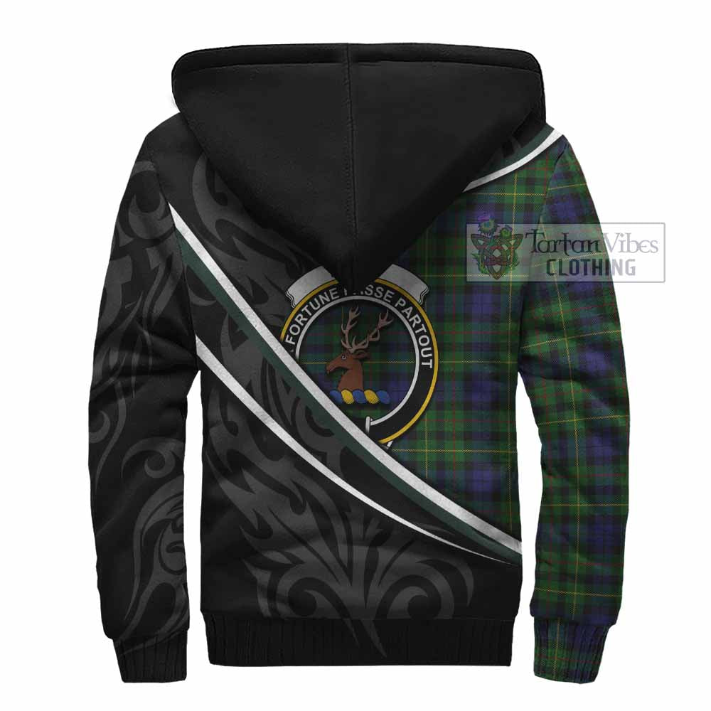 Rollo Tartan Family Crest Sherpa Hoodie Celtic Scottish Thistle Floral - Tartan Vibes Clothing