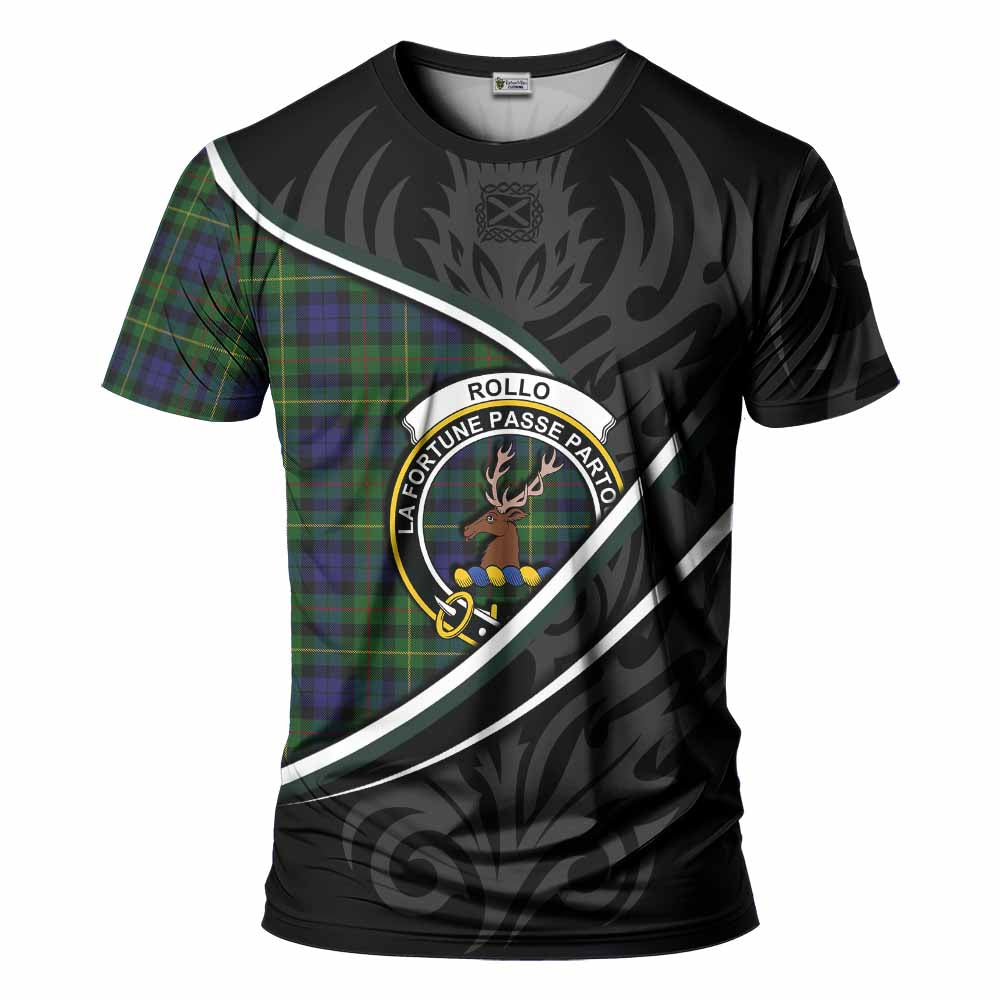 Rollo Tartan Family Crest T-shirt Celtic Scottish Thistle Floral - Tartan Vibes Clothing