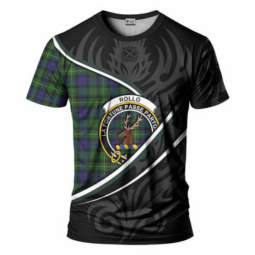 Rollo Tartan Family Crest T-shirt Celtic Scottish Thistle Floral - Tartan Vibes Clothing